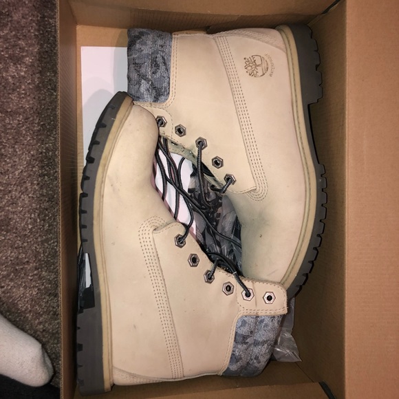 cream timberlands womens